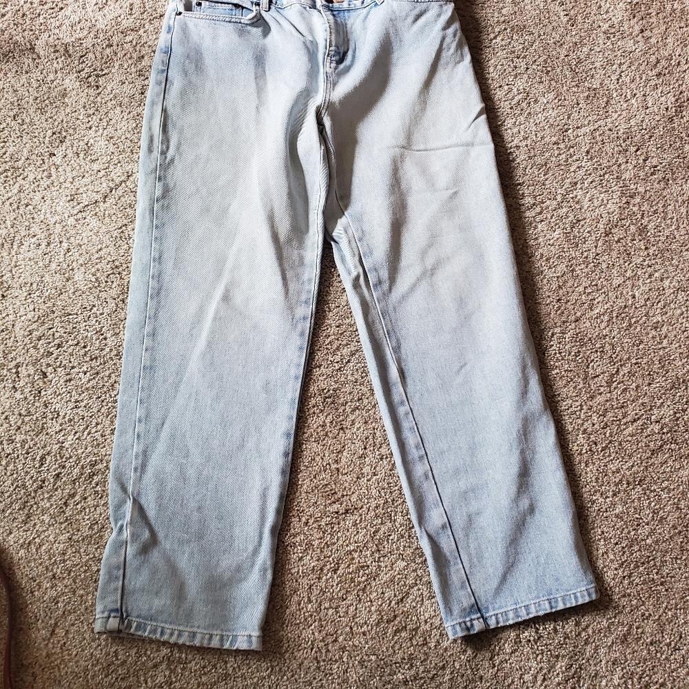 Bill Blass Jeans Easy Fit High Rise Mom Light Wash Sz 10